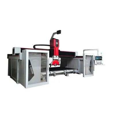 Peiriant Torri Cerrig 5 Echel CNC